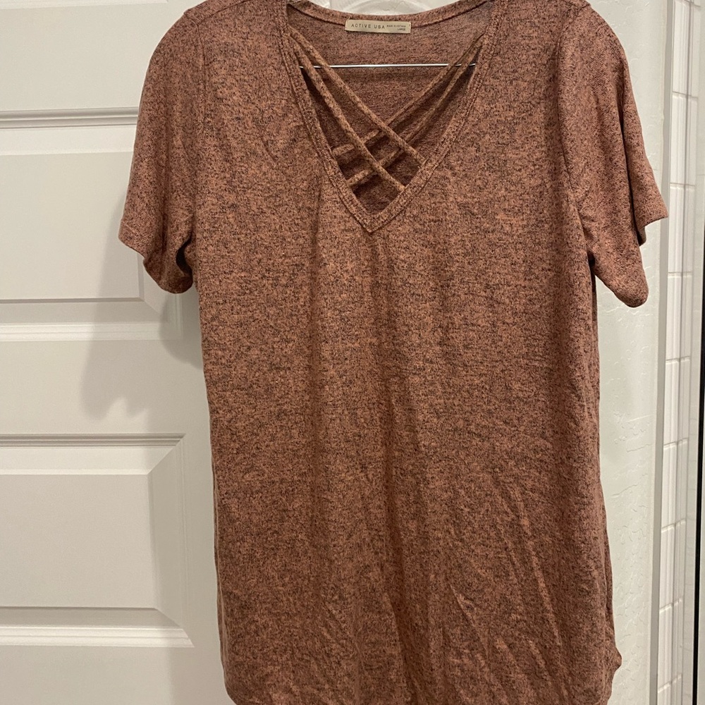 Criss cross blouse